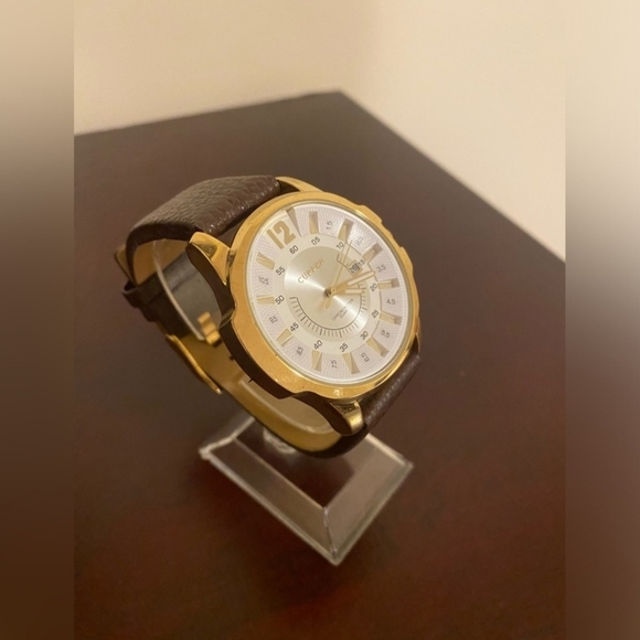 Brand new white Luxury Gold men’s Curren fashion watch - Picture 3 of 4